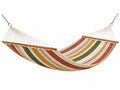 Amaca da giardino 300 x 100 x 120 cm in tessuto multicolore con barre in legno